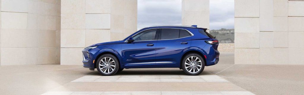 2025 Buick Envision parked by marble blocks
