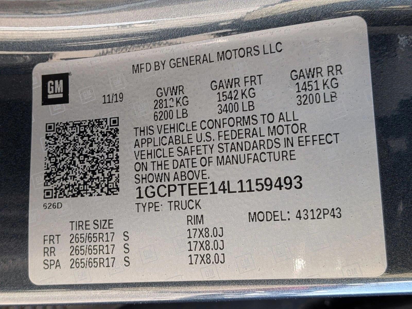 2020 Chevrolet Colorado 4WD ZR2