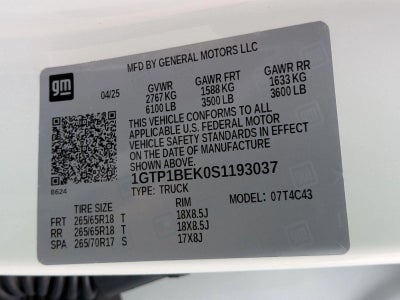 2025 GMC Canyon Elevation