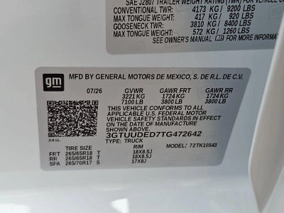 2026 GMC Sierra 1500 SLT
