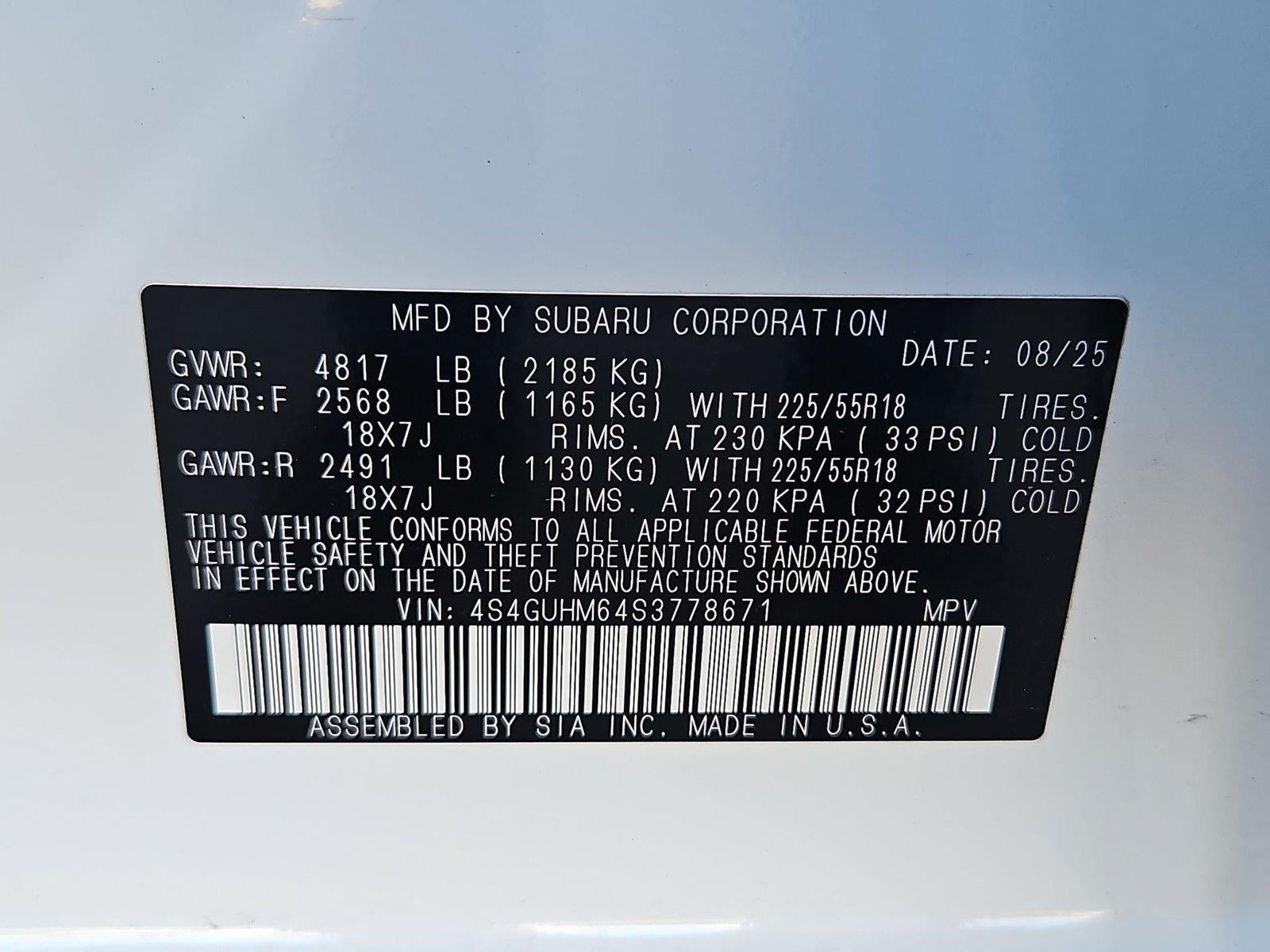 2025 Subaru Crosstrek Limited