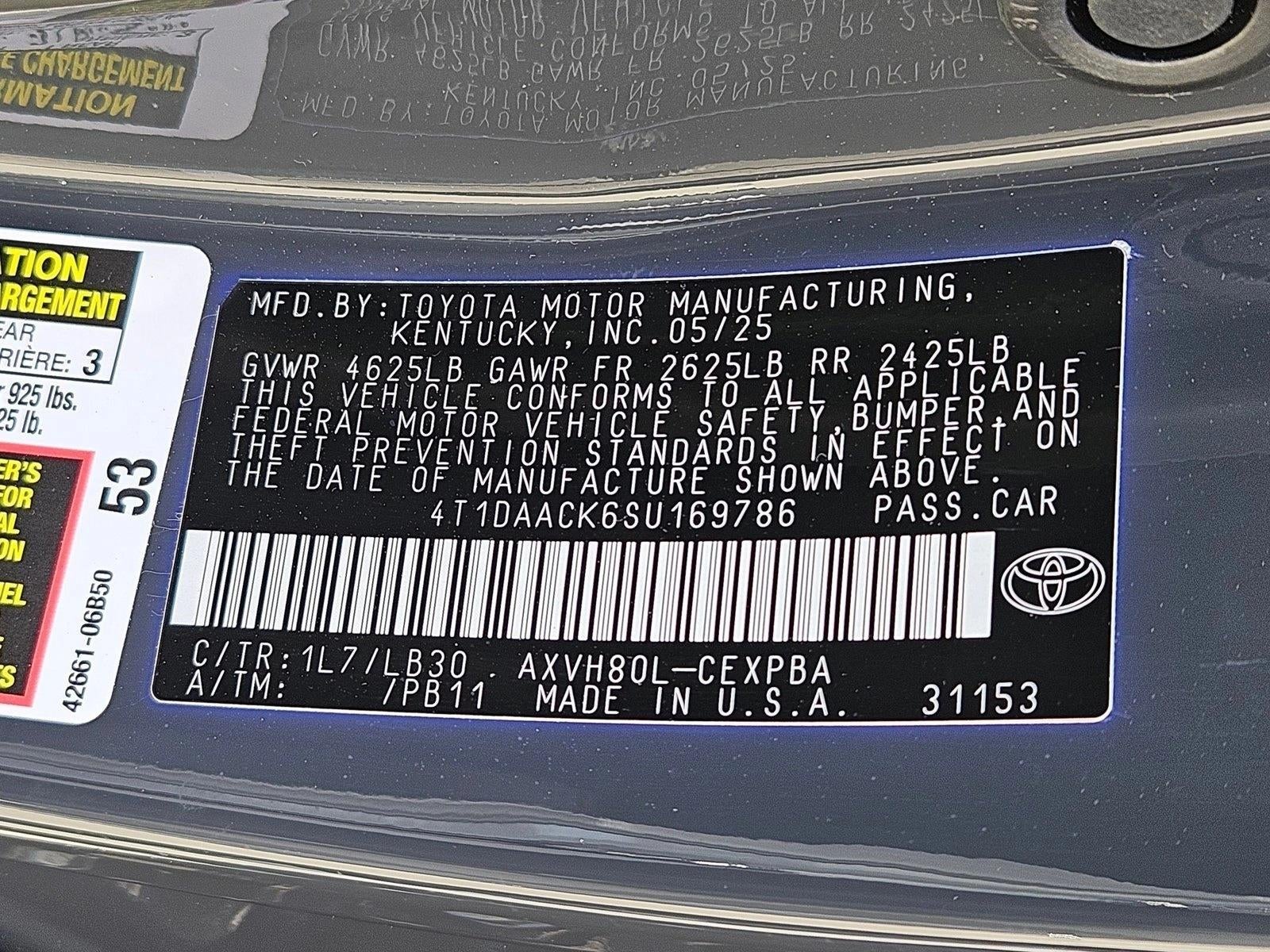 2025 Toyota Camry XSE