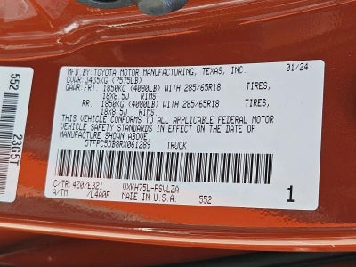 2024 Toyota Tundra Hybrid TRD Pro 4WD