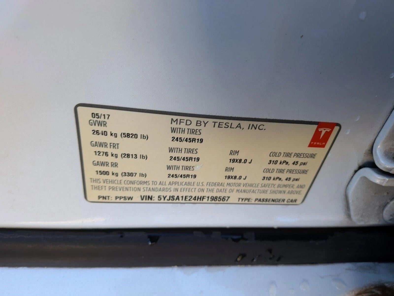 2017 Tesla Model S 100D