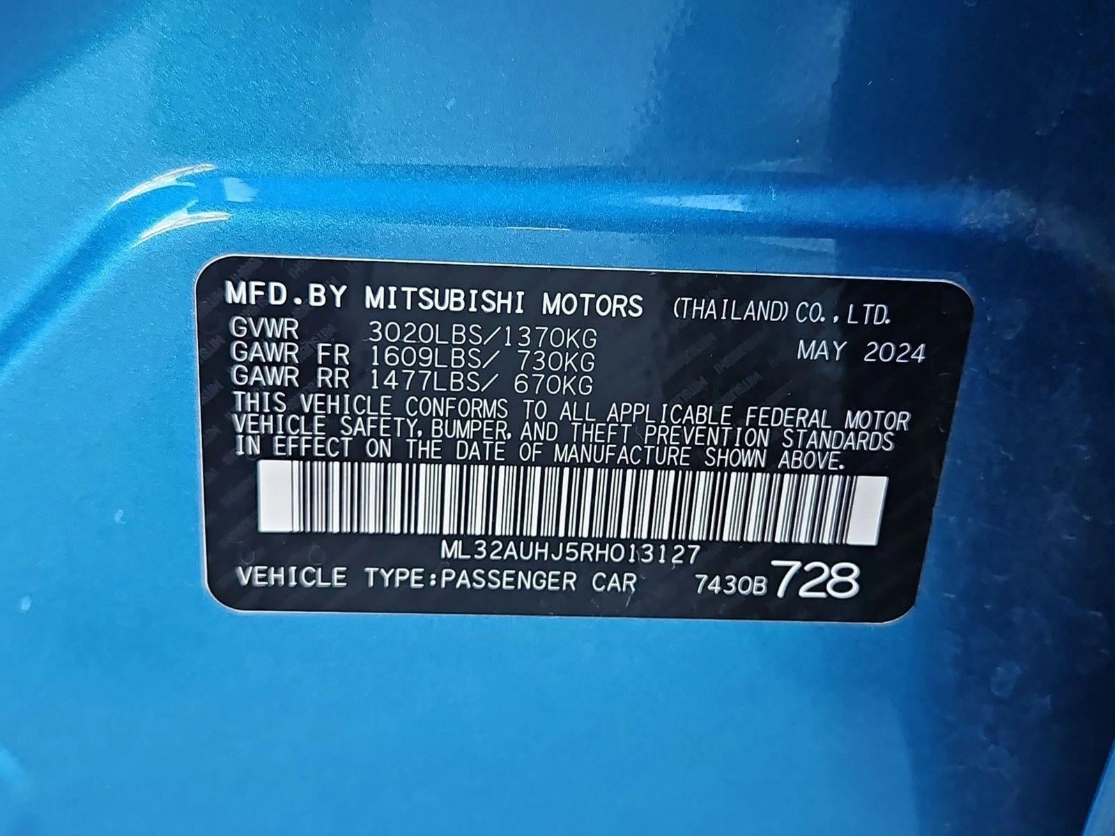 2024 Mitsubishi Mirage ES