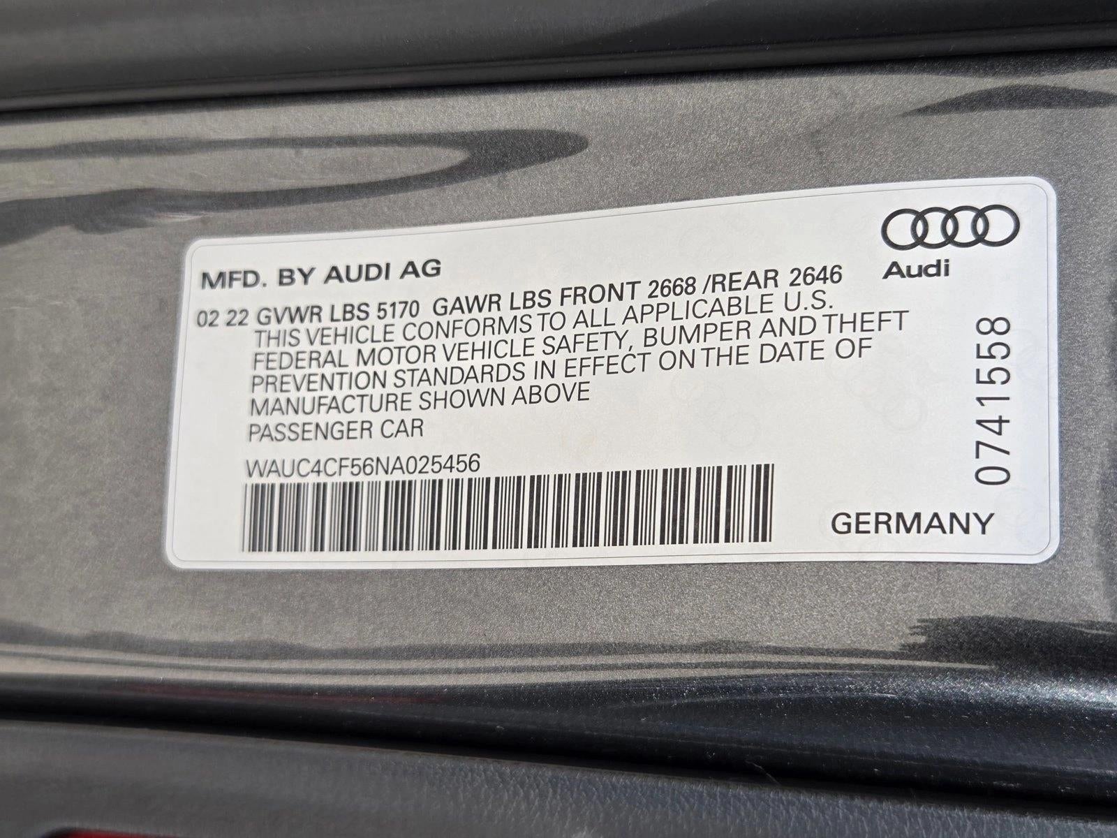 2022 Audi S5 Sportback Premium Plus