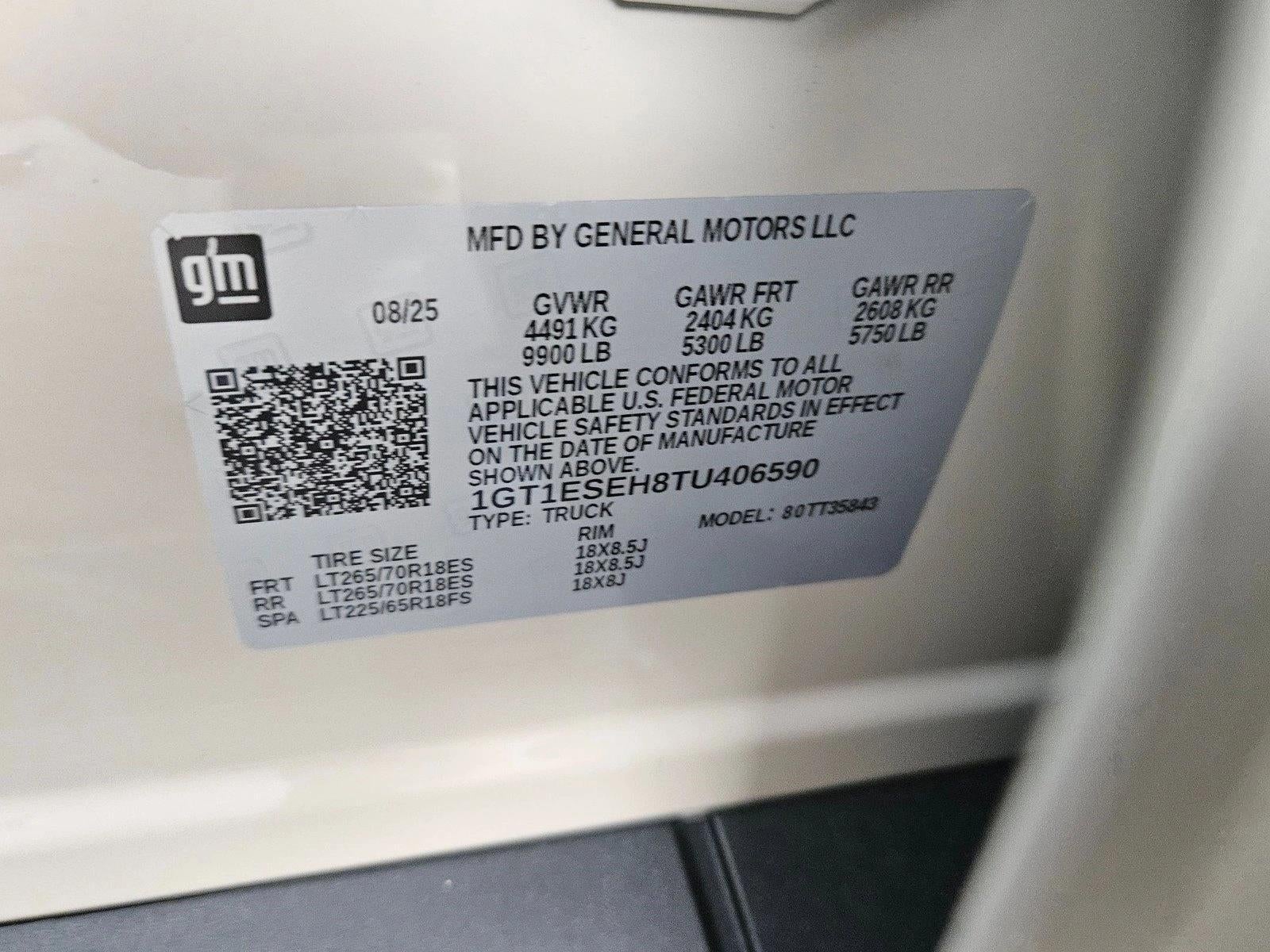 2026 GMC Sierra EV Elevation Standard Range