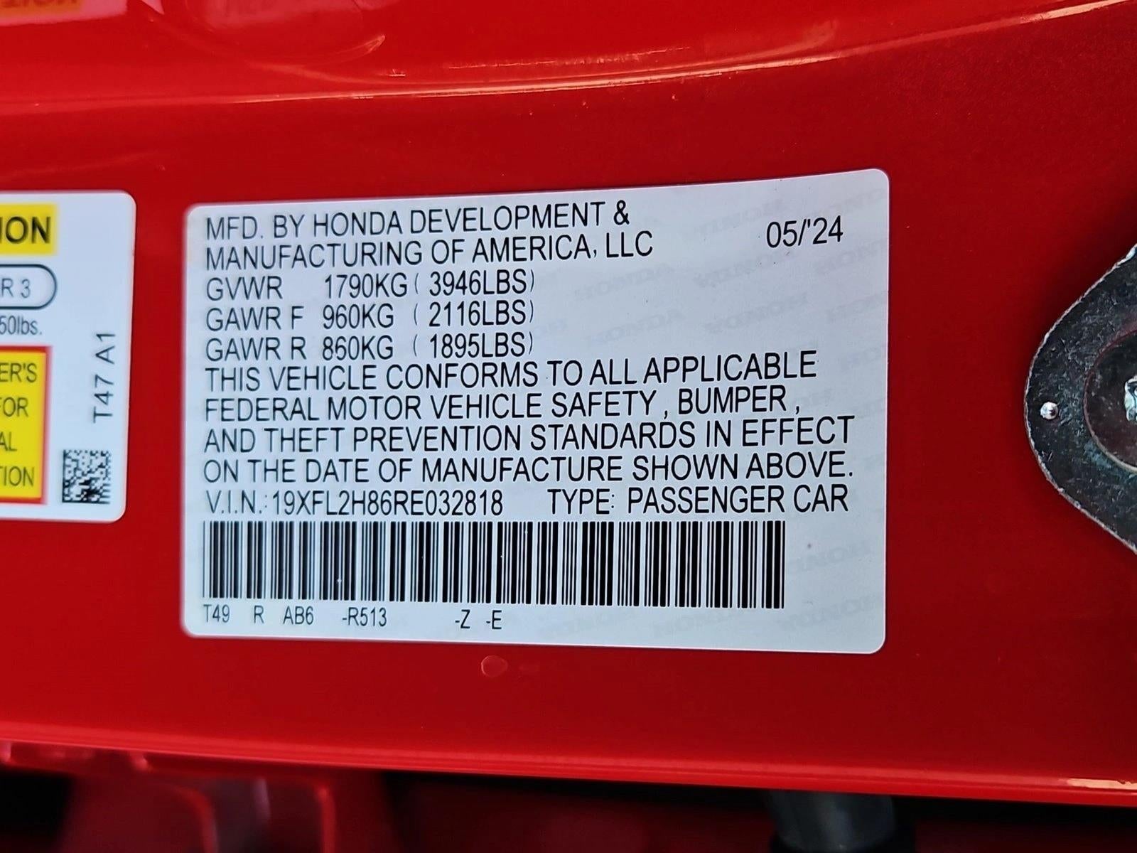 2024 Honda Civic Hatchback Sport CVT