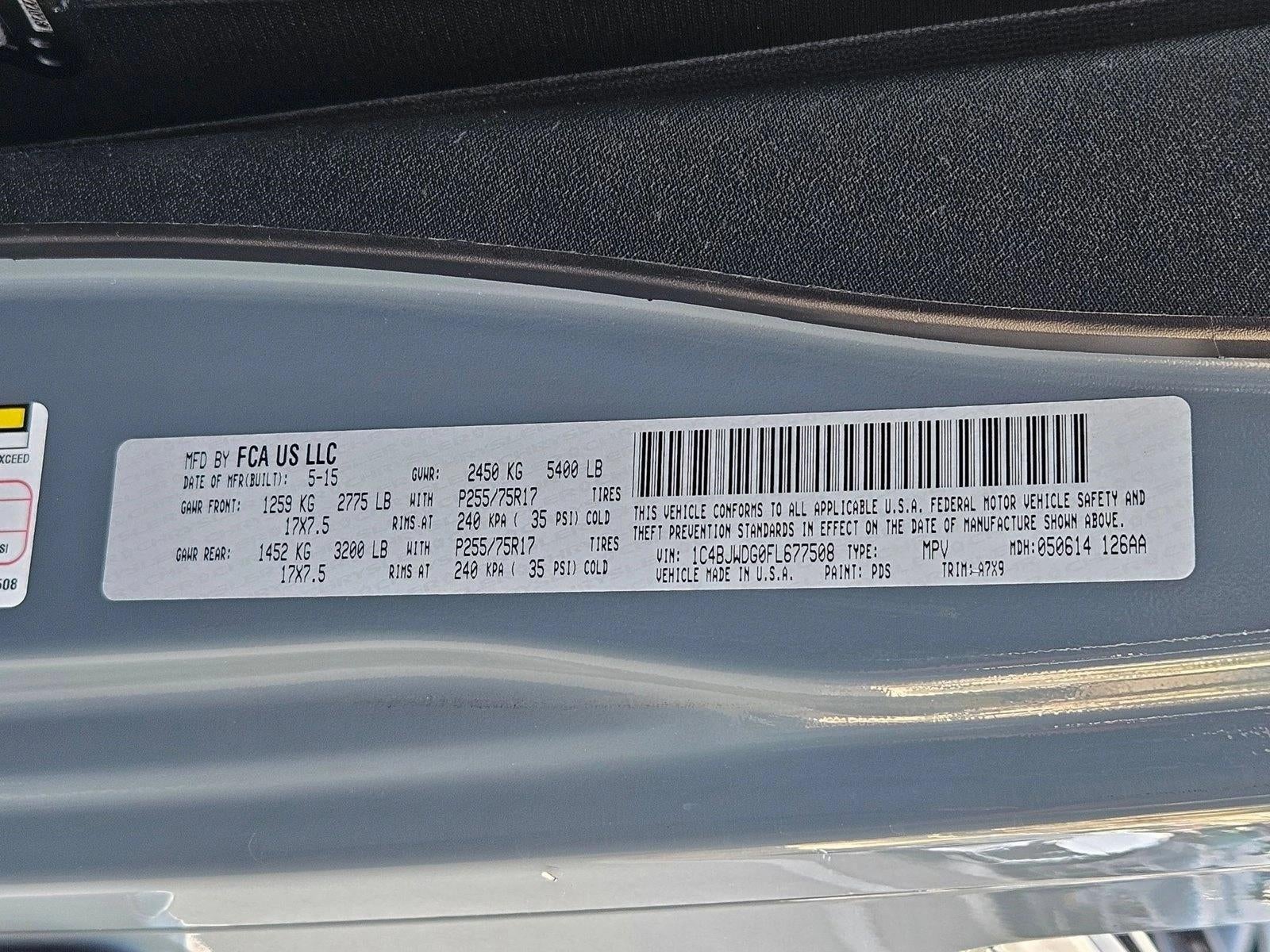 2015 Jeep Wrangler Unlimited 4WD 4dr Sport