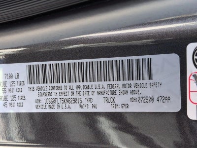 2019 RAM 1500 Rebel 4x4 Crew Cab 5'7" Box