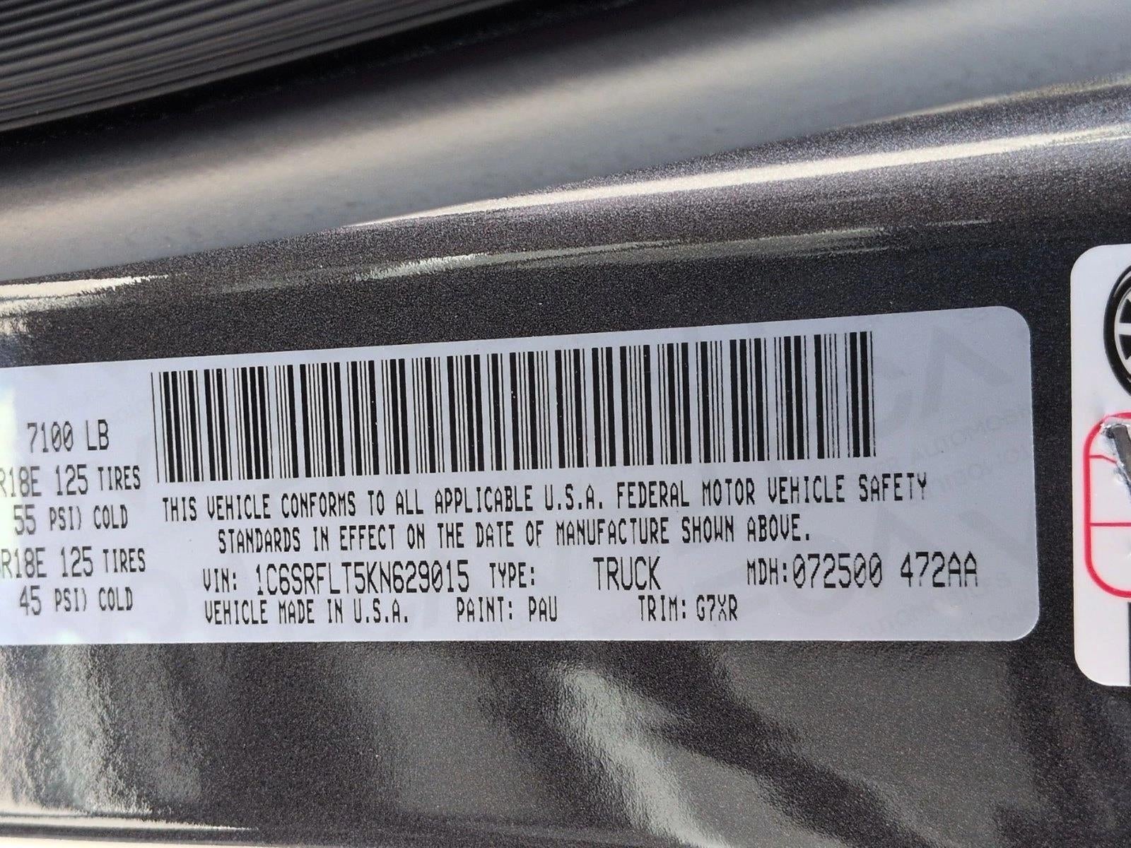 2019 RAM 1500 Rebel 4x4 Crew Cab 5'7" Box