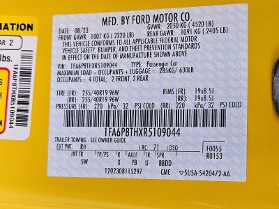 2024 Ford Mustang EcoBoost Premium Fastback
