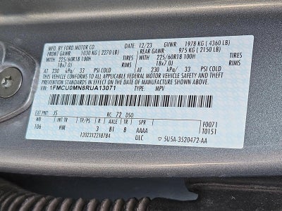 2024 Ford Escape ST-Line FWD
