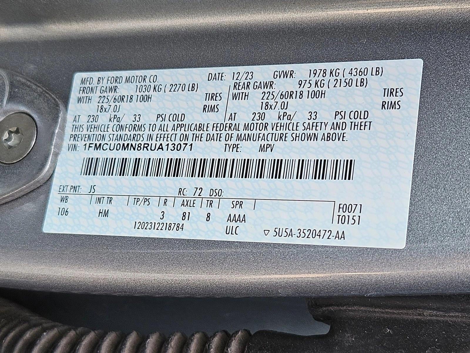 2024 Ford Escape ST-Line FWD