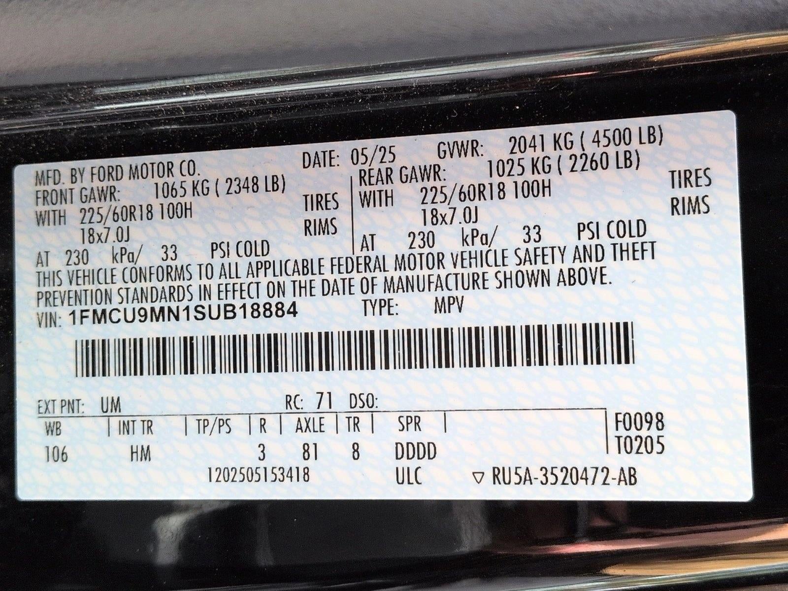 2025 Ford Escape ST-Line AWD