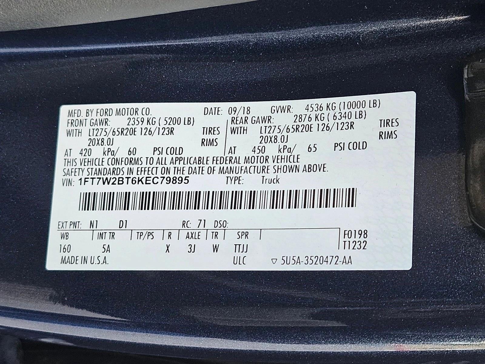 2019 Ford Super Duty F-250 SRW LARIAT 4WD Crew Cab 6.75' Box