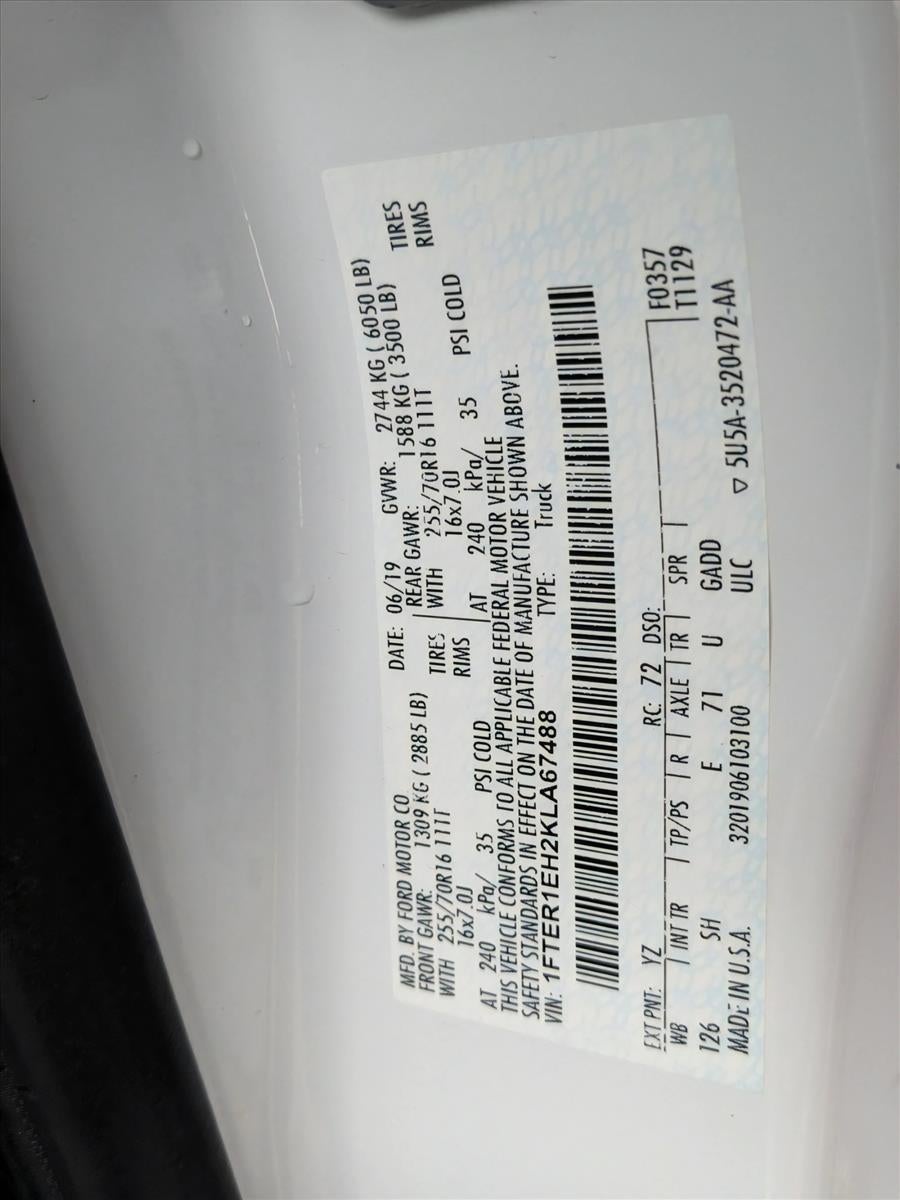 2019 Ford Ranger XL 2WD SuperCab 6' Box