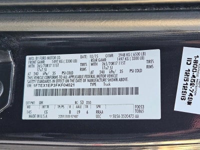2015 Ford F-150 4WD SuperCab 6-1/2 Ft Box XL
