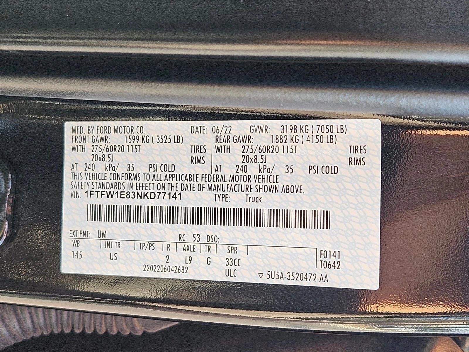 2022 Ford F-150 XLT 4WD SuperCrew 5.5' Box