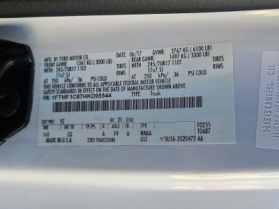 2017 Ford F-150 XL 2WD Reg Cab 6.5' Box