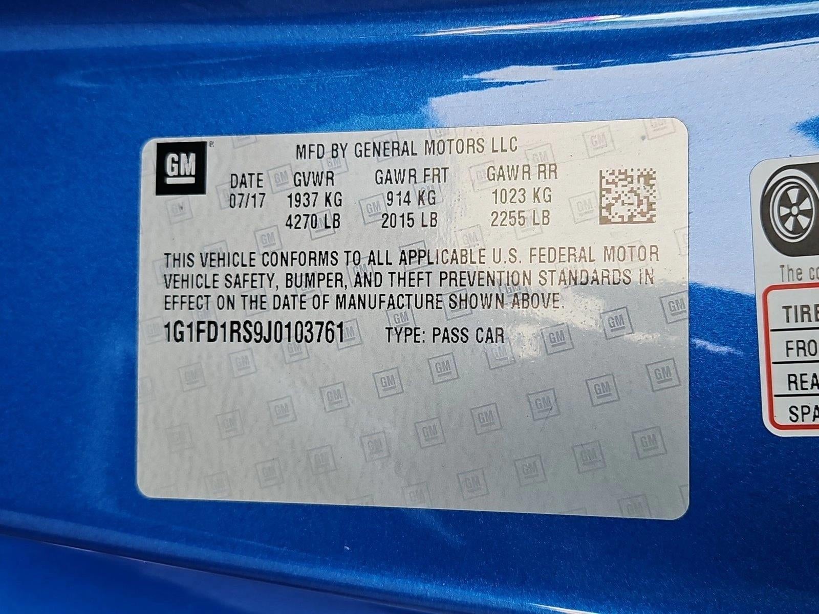 2018 Chevrolet Camaro 2dr Coupe 2LT
