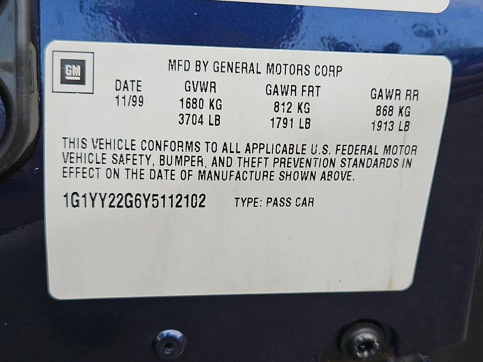 2000 Chevrolet Corvette Base