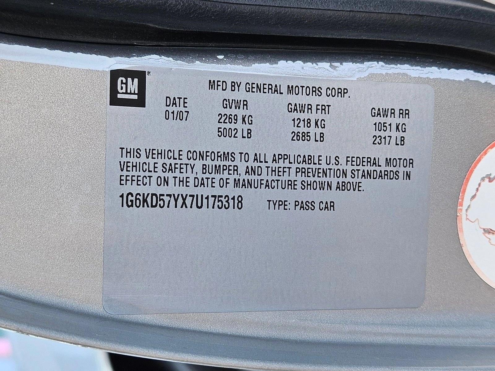2007 Cadillac DTS 4dr Sdn V8