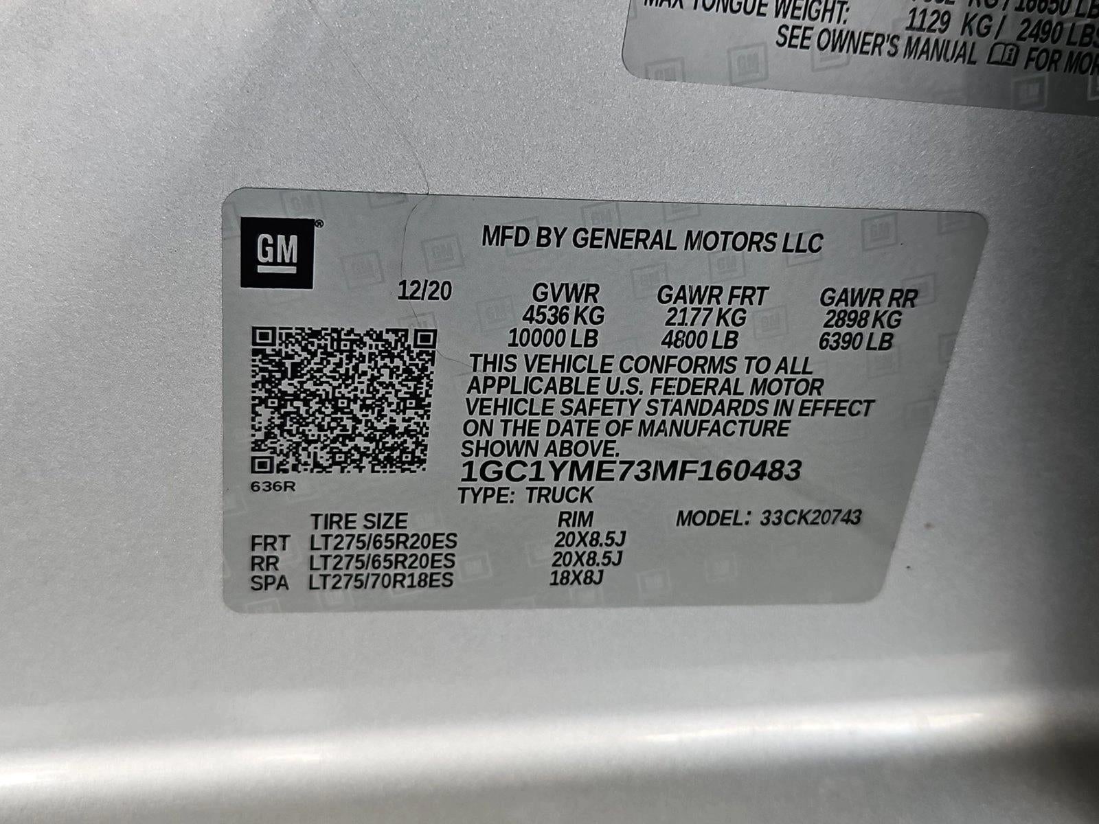 2021 Chevrolet Silverado 2500 HD Crew Cab Standard Box 4-Wheel Drive Custom