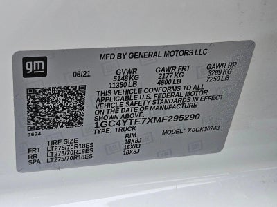 2021 Chevrolet Silverado 3500 HD Crew Cab Standard Box 4-Wheel Drive LT