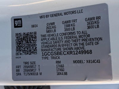 2024 Chevrolet Colorado Crew Cab Short Box 2-Wheel Drive Work Truck