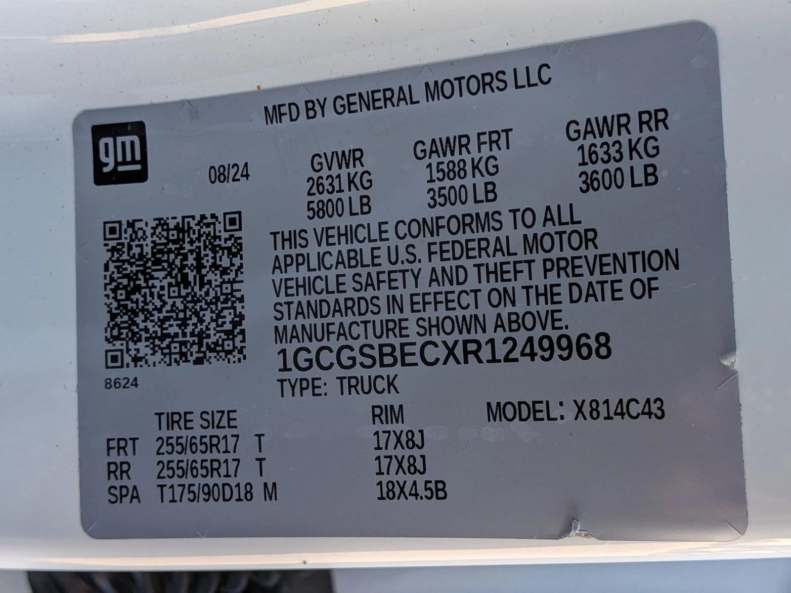 2024 Chevrolet Colorado Crew Cab Short Box 2-Wheel Drive Work Truck