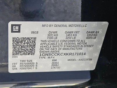 2019 Chevrolet Tahoe 2WD Premier