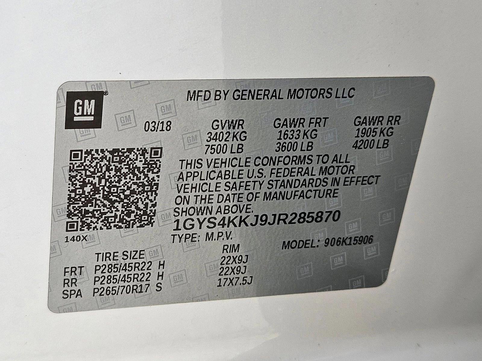 2018 Cadillac Escalade ESV 4WD Platinum