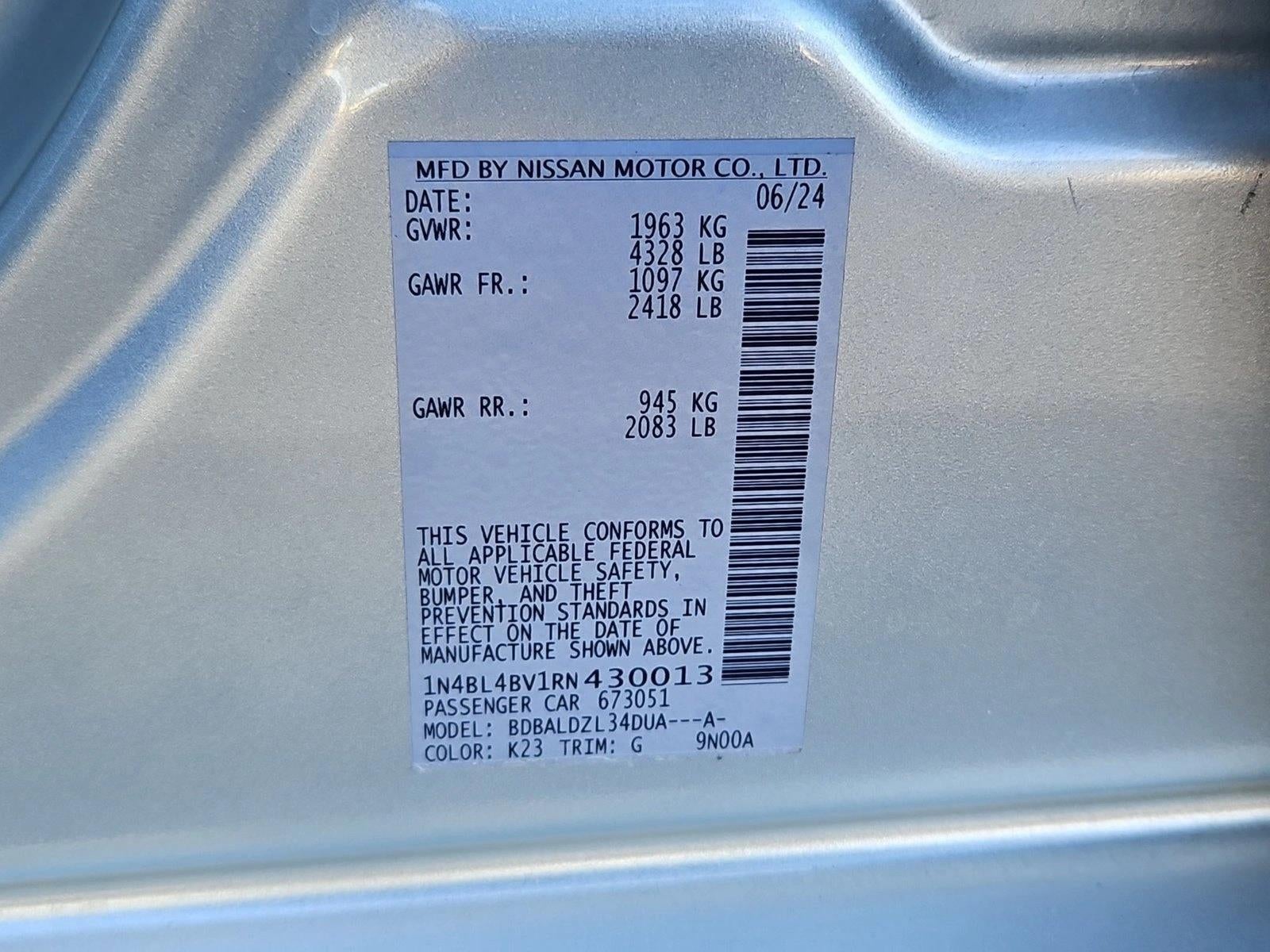 2024 Nissan Altima 2.5 S Sedan