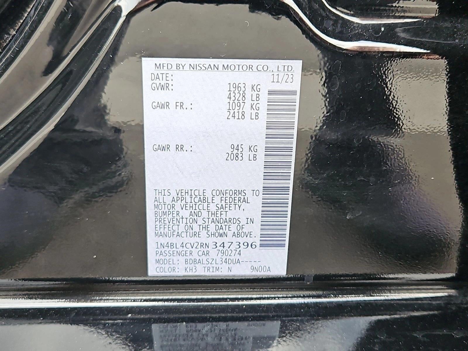 2024 Nissan Altima 2.5 SR Sedan