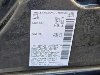 2024 Nissan Altima 2.5 SV Sedan