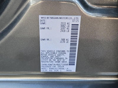 2025 Nissan Altima SV AWD