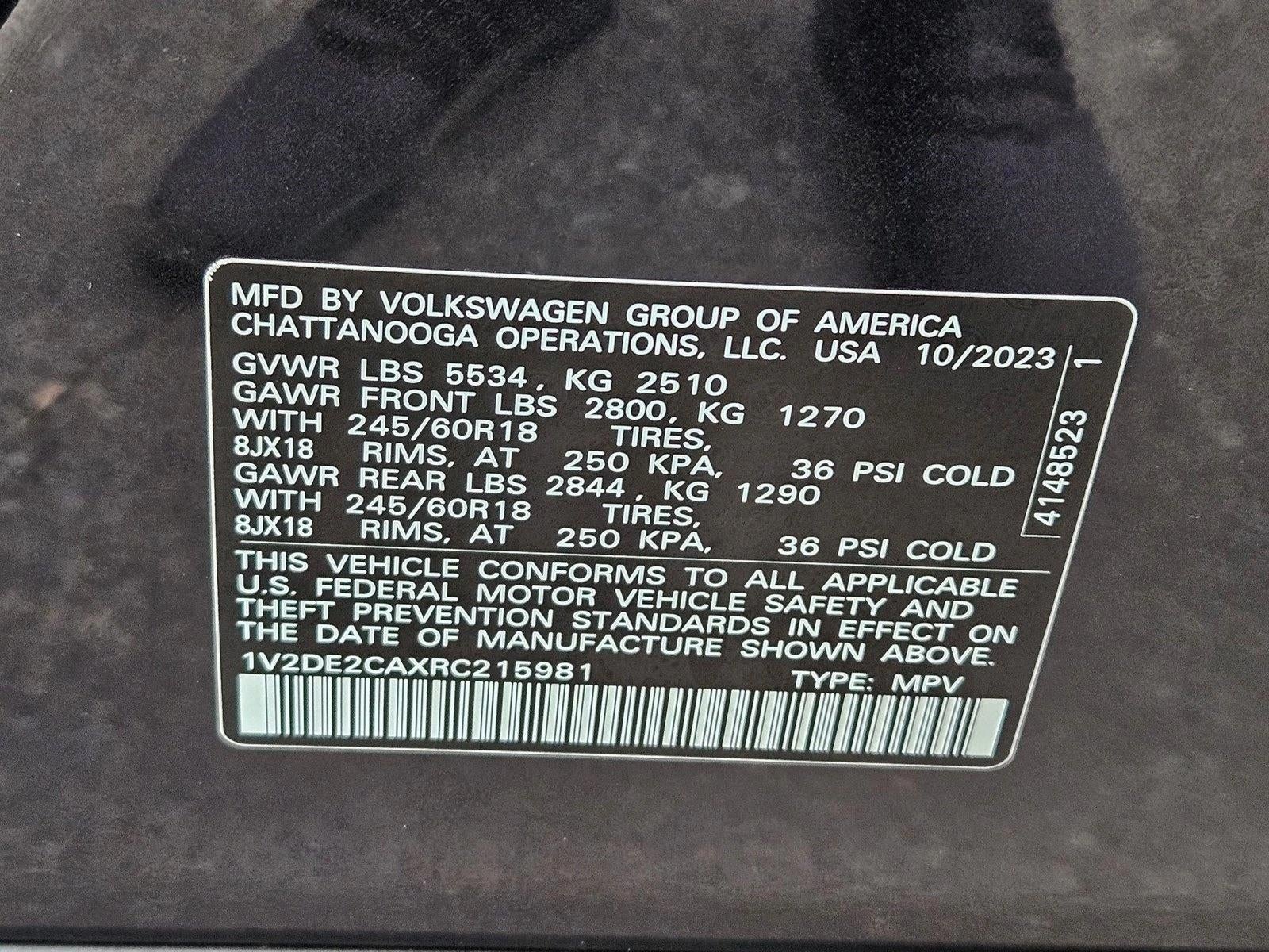 2024 Volkswagen Atlas Cross Sport 2.0T SE FWD