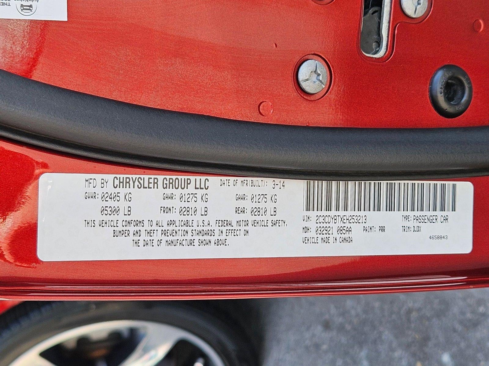 2014 Dodge Challenger 2dr Cpe R/T 100th Anniversary Appearance Group