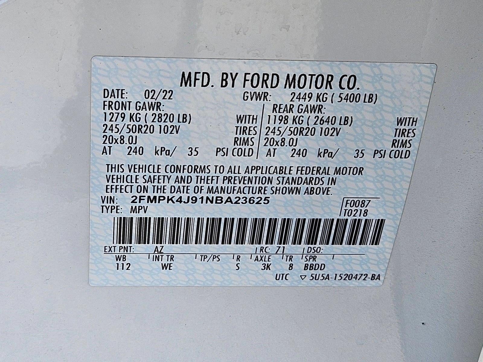 2022 Ford Edge ST-Line AWD