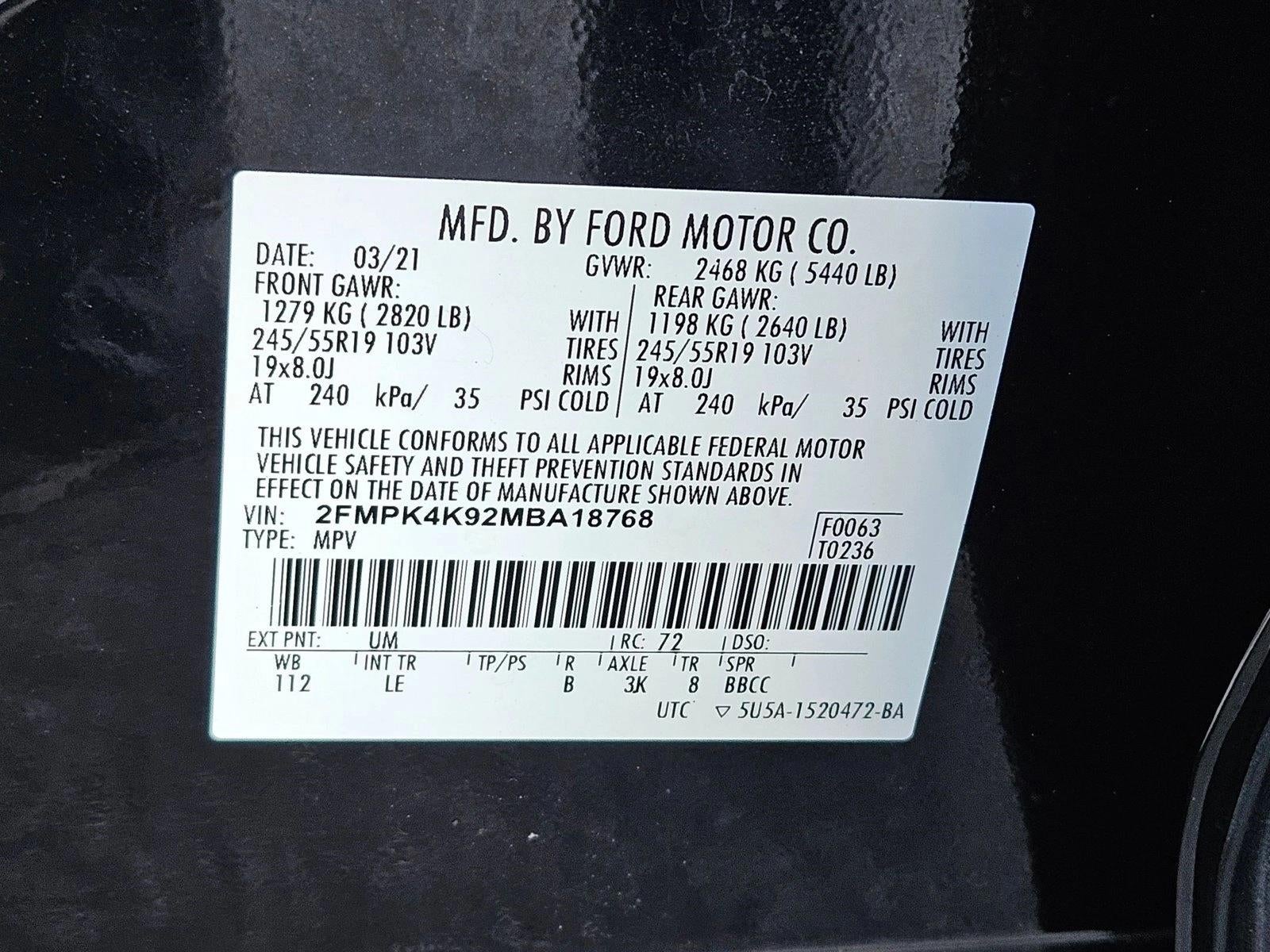 2021 Ford Edge Titanium AWD