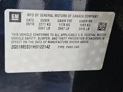 2017 Cadillac XTS 3.6L V6 FWD Luxury