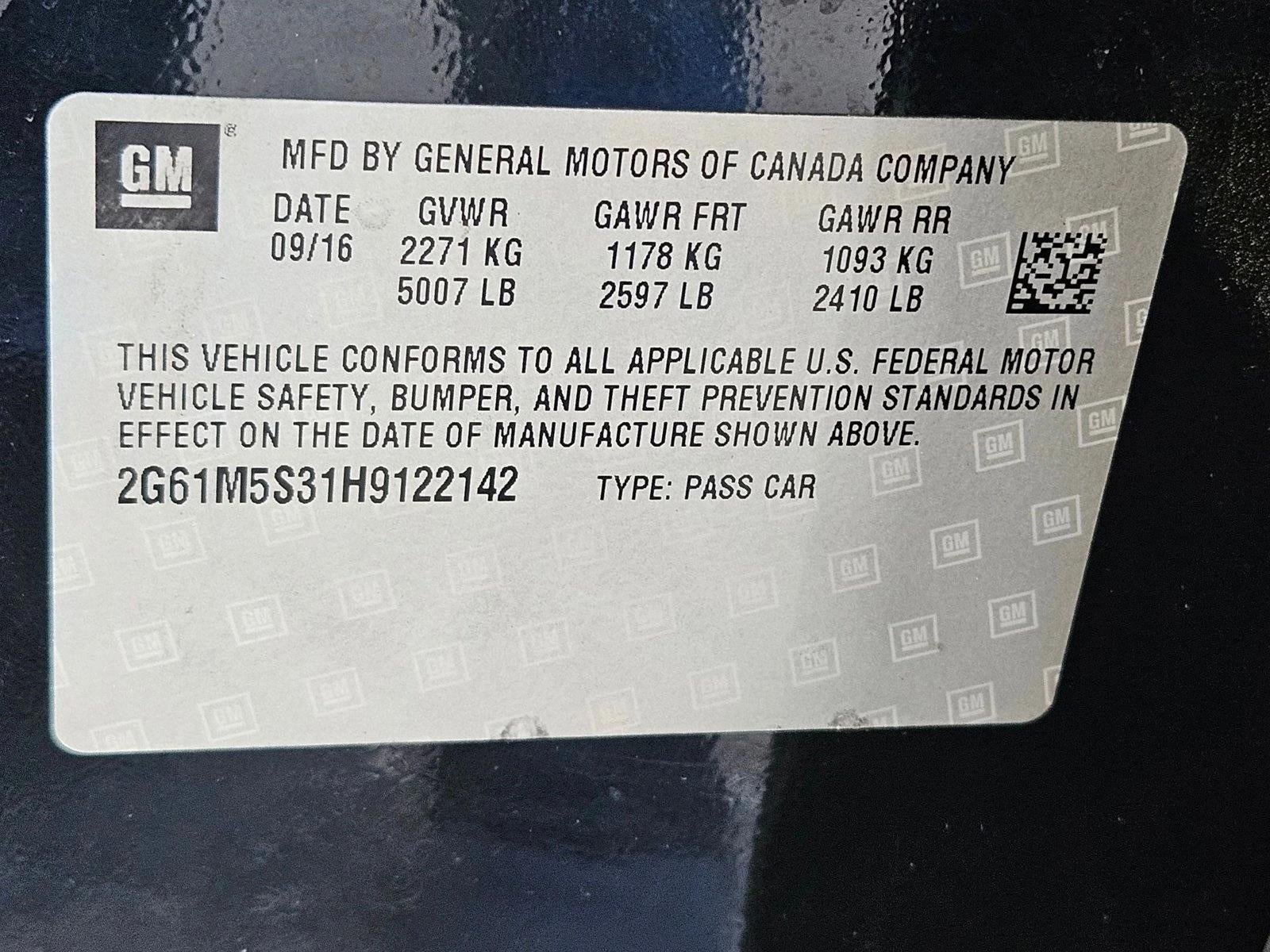 2017 Cadillac XTS 3.6L V6 FWD Luxury