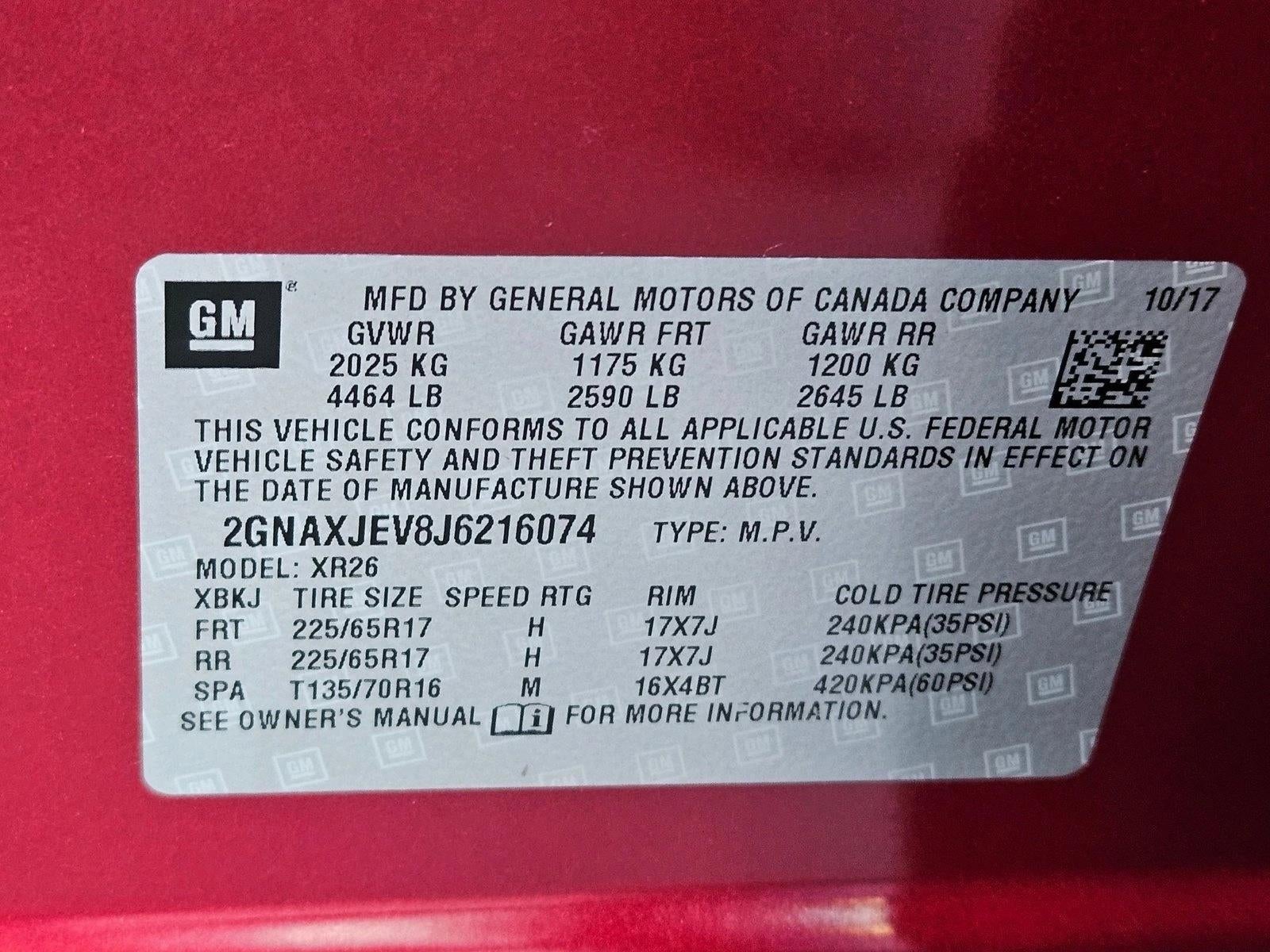 2018 Chevrolet Equinox FWD LT