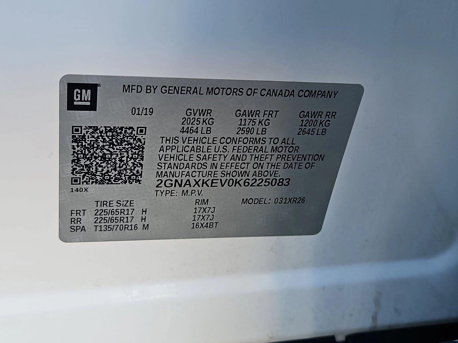 2019 Chevrolet Equinox FWD LT