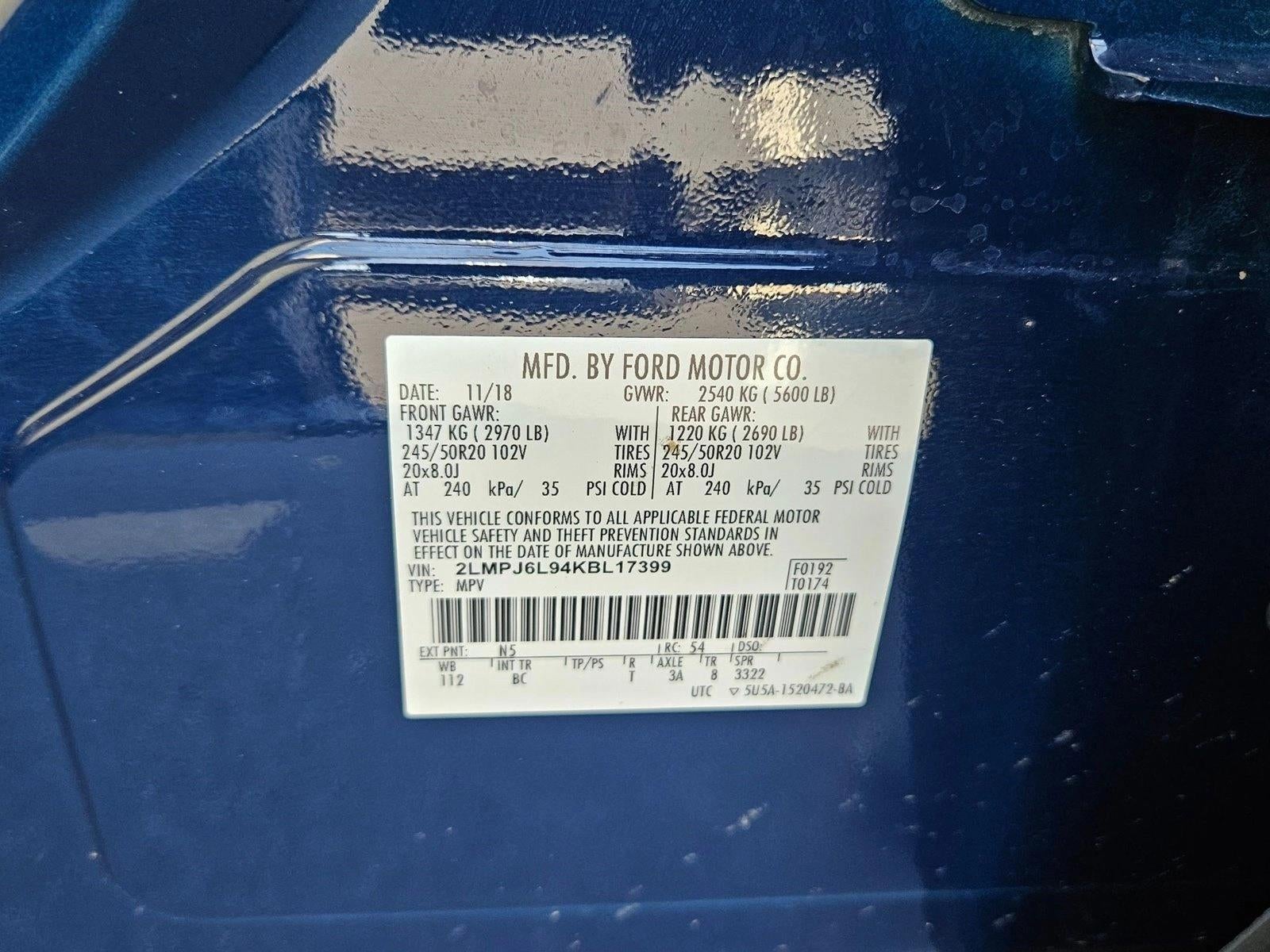 2019 Lincoln Nautilus Reserve FWD