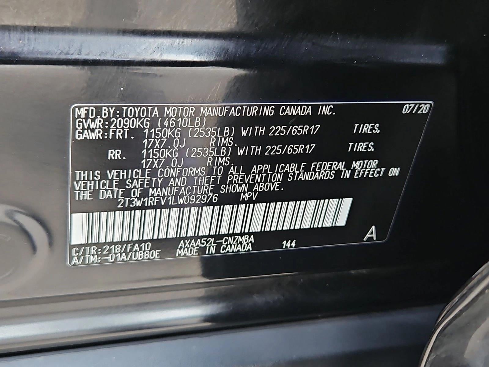 2020 Toyota RAV4 XLE FWD (Natl)