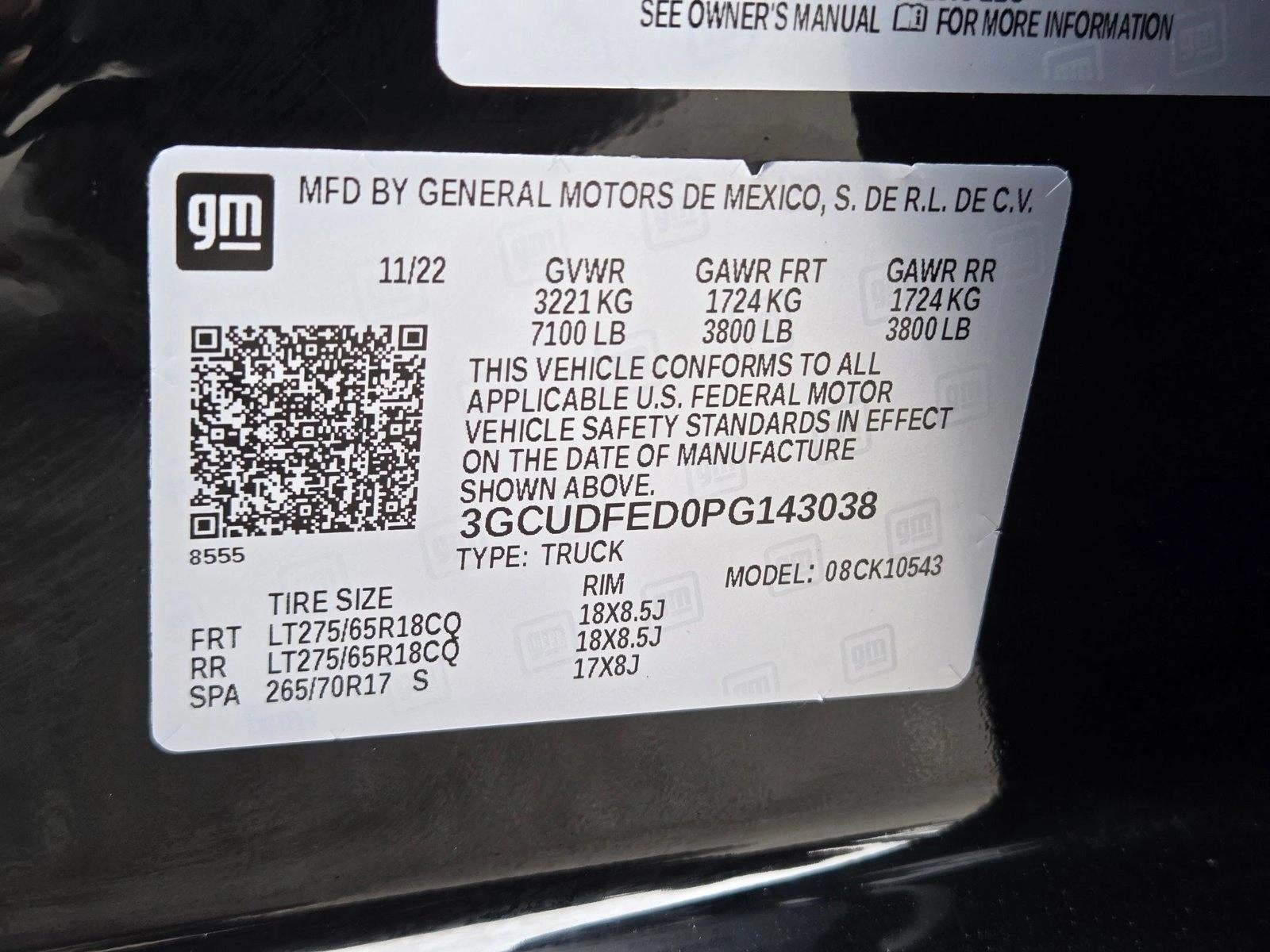 2023 Chevrolet Silverado 1500 Crew Cab Short Box 4-Wheel Drive LT Trail Boss