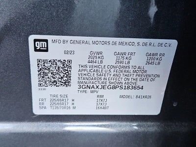 2023 Chevrolet Equinox FWD 4dr LT w/2FL