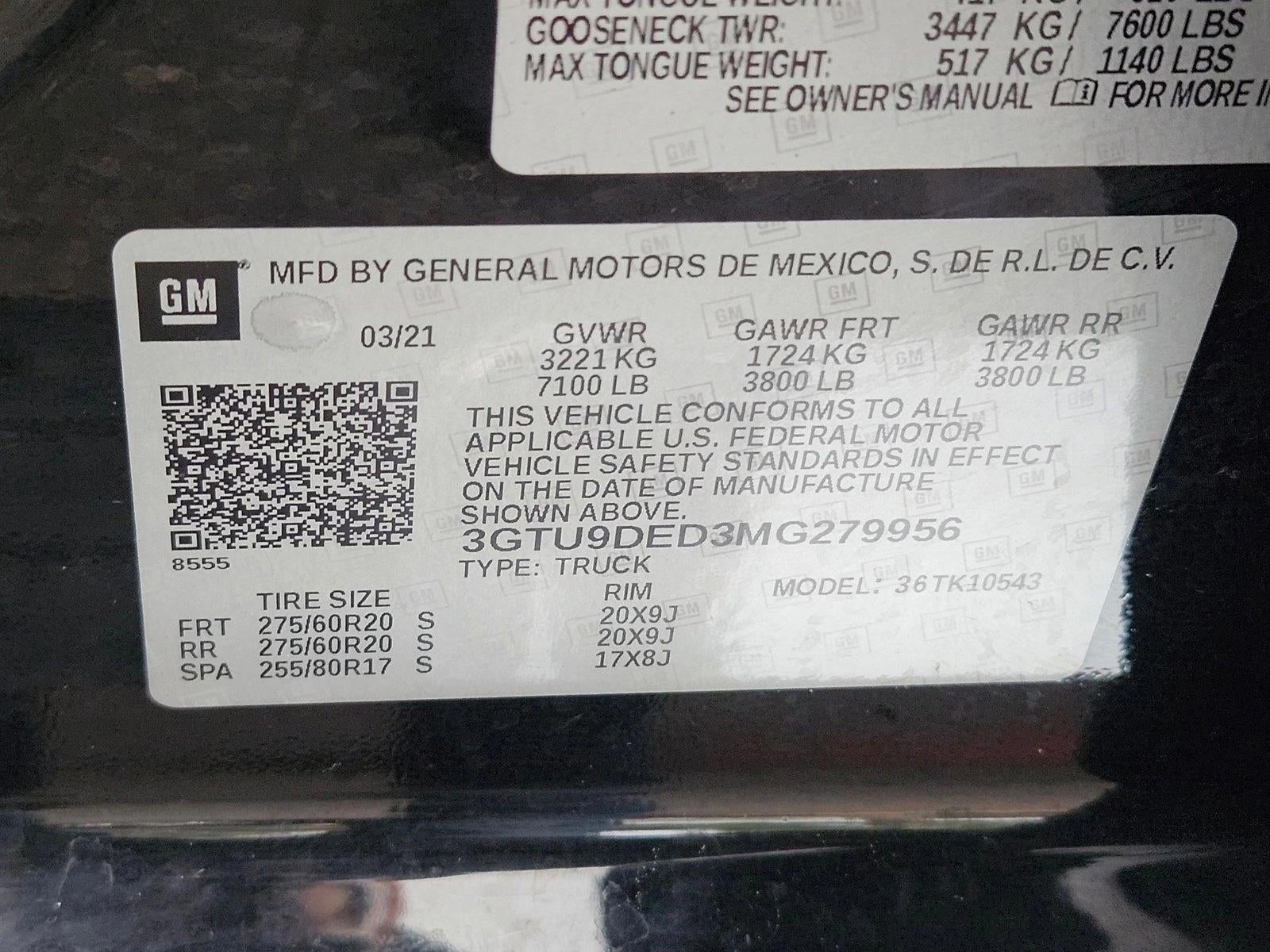 2021 GMC Sierra 1500 Crew Cab Short Box 4-Wheel Drive SLT